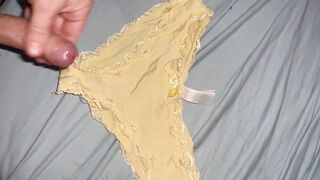 Cum on yellow panties! - 7 image