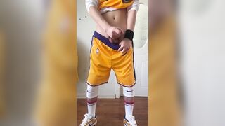 Masturbation show by basketball boy - 7 image