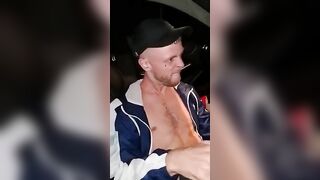 Straight brit boy gets sucked off in car by anon - 10 image