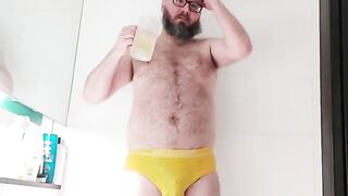 Chastity bear underwear piss - 7 image