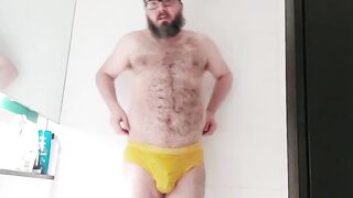 Chastity bear underwear piss - 9 image
