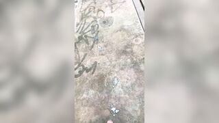 hot cum fountain on a table long distance