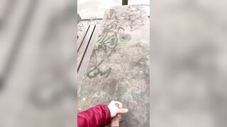 hot cum fountain on a table long distance