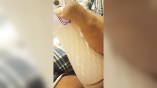 Masturbating with my new vibrating Fleshlight reupload - 4 image