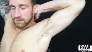 RawFuckBoys Tattooed muscle jock sucked by blindfolded bottom - 3 image