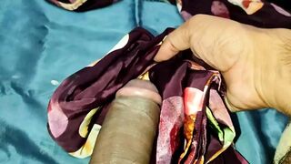 Satin silk handjob porn - Satin suit handjob of bhabhi (95) - 1 image