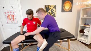 A soccer player came for massage and got fucked by massage therapist - 3 image