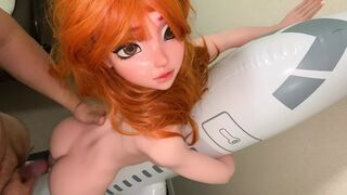 Small Penis Cumming On My Doll Sexy Back Hugging An Inflatable Airplane - Elsa Babe Silicone Love Doll Model Takanashi Mahiru - 1 image