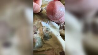 Shooting a hot load of creamy soldier cum all over my army pants - 1 image