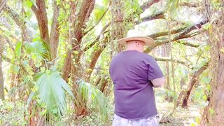 Florida Redneck Fat Step-daddy in the Everglades Shows Big Balls and Fat Ass - 4 image