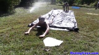 Straight hazed twink fucked outdoor at hazing - 4 image