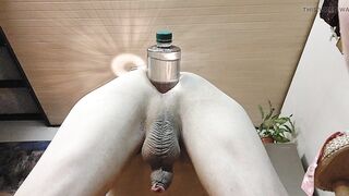 Shy4now loves big bottles in his Asshole - 5 image