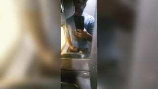 Desi guy jerking off in public train - 2 image