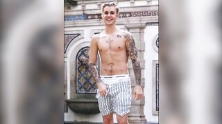 Justin Bieber Cum Challenge Sexy Celebrity Gay Compilation - 9 image