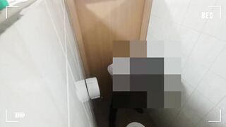 Elegantly Security Big Dick Piss And Cum in Toilet - 9 image