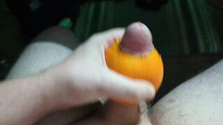 Making orange juice with my cock - 2 image