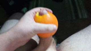 Making orange juice with my cock - 3 image