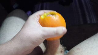 Making orange juice with my cock - 5 image