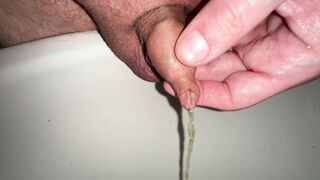 pee play with my little foreskin dick - 5 image