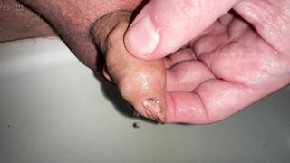 pee play with my little foreskin dick - 7 image