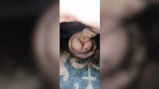 Jerking off the cock head and shaft and finger fucking in the urethra that has as split in half - 1 image
