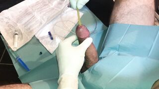First Time painful catheter insertion peehole cumshot - 5 image