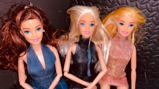Small Penis Cumming On Clothed Barbie And Friends Dolls - CFNM And Bukkake Fetish Cumshot - 1 image