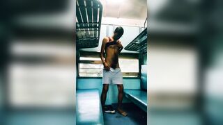 Nude gay men in train public cum - 1 image