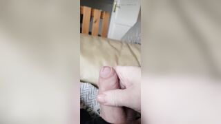 My Friend Is Lying on the Sofa and Cums His Cock and Plays with His Little Cock and Glans - 6 image