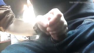 Cruising bar jerking a straight guy - 3 image