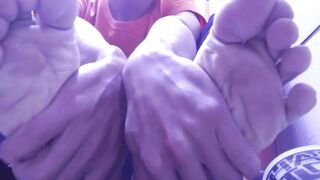 HAVING A REST WITH MY NEW COLOR SOCKS PT 2 I FEET AND SOLES