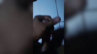 I shook the dick on the floor