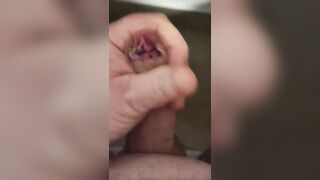 fresh shaving Greeke dick and bals with cumshot