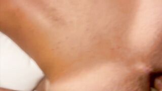 Big cocky boy 22cm filled my ass with milk