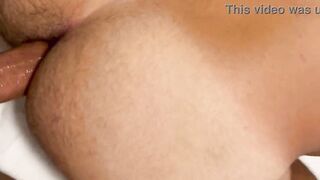 Big cocky boy 22cm filled my ass with milk