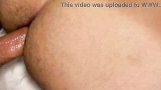 Big cocky boy 22cm filled my ass with milk