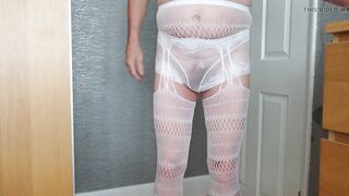 my new sexy white stockings - 5 image