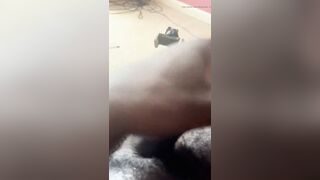 stepSon Stroking his BBC to porn.