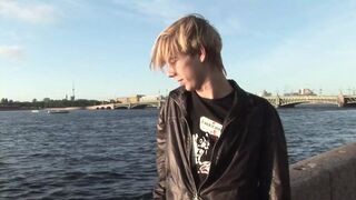 Hard cocked blond fucks the perfect ass of the boy - 1 image