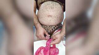 Wife lingerie cumming after work - 10 image