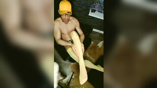 KinkyChrisX - Yellow stockings and jock