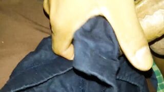 Cumshot on Panties Thong GString Bikini