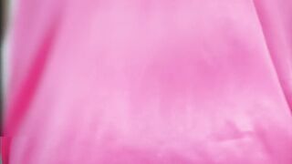 Horny milf shemale in nighty dress and doing masterbating