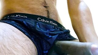 Playing with my dick on floor it is sexy