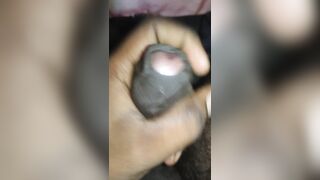 Uncute dick 6inch masturbating