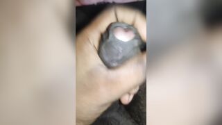 Uncute dick 6inch masturbating