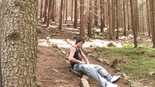 Horny guys with hard cocks love to fuck in the woods - 2 image