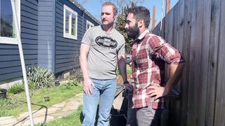 Gardner boy gets fucked in the yard