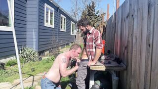 Gardner boy gets fucked in the yard - 4 image