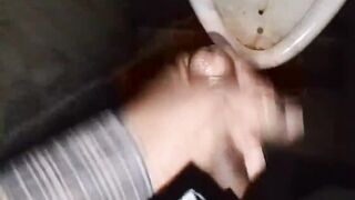 Did in public toilet masterbet semen came out